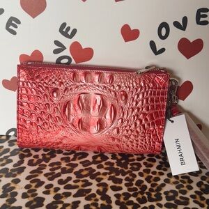 Brahmin Daisy Embrace Red NWT PERFECT TWO EYES